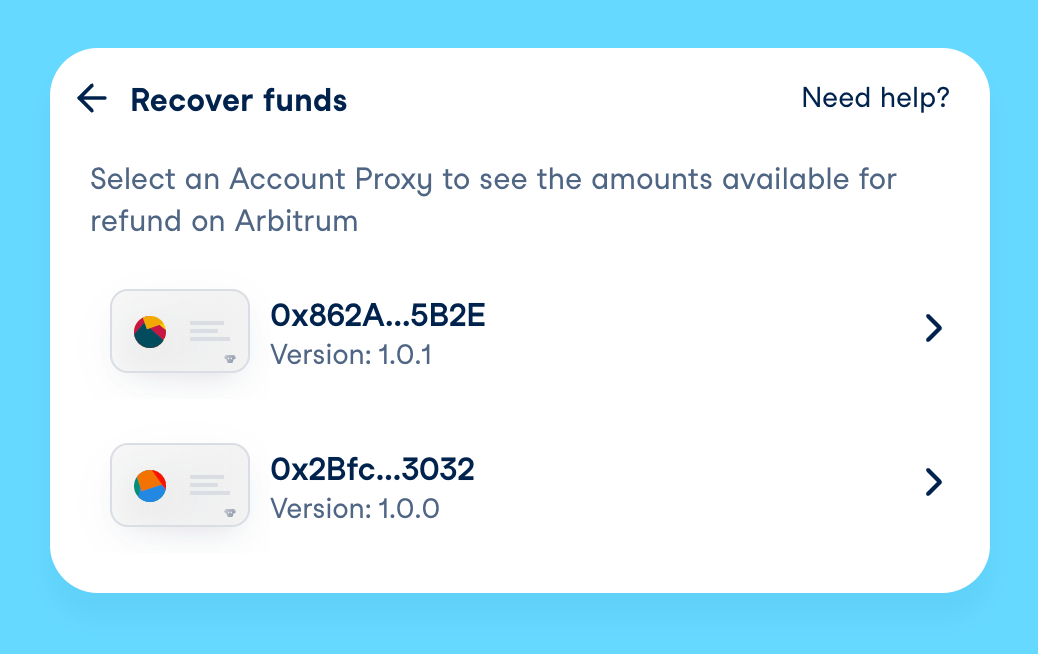 Account proxies